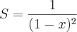 S= \frac{1}{(1-x)^2} S= \frac{1}{(1-x)^2}