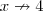 x\nrightarrow4