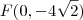 F(0,-4\sqrt2) F(0,-4\sqrt2)