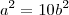 {a}^{2}=10{b}^{2}