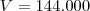 V=144.000 V=144.000