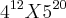 {4}^{12}X{5}^{20}
