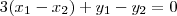 3(x_1-x_2)+y_1-y_2=0 3(x_1-x_2)+y_1-y_2=0