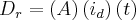 {D}_{r}=(A)\,({i}_{d})\,(t) {D}_{r}=(A)\,({i}_{d})\,(t)