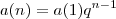 a(n) = a(1)q^{n-1}