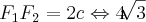 F_1F_2 = 2c \Leftrightarrow 4\sqrt[]{3}