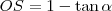 OS=1-\tan\alpha