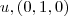u ,(0,1,0) u ,(0,1,0)