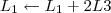 L_1 \leftarrow L_1 + 2L3