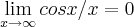 \lim_{x\rightarrow \infty}cosx/x=0 \lim_{x\rightarrow \infty}cosx/x=0