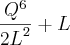 \frac{{Q}^{6}}{{2L}^{2}}+L