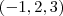 (-1,2,3) (-1,2,3)