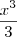 \frac{x^3}{3} \frac{x^3}{3}