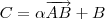 C = \alpha \overrightarrow{AB} + B C = \alpha \overrightarrow{AB} + B