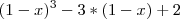 (1-x)^3-3*(1-x)+2 (1-x)^3-3*(1-x)+2