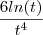 \frac{6ln(t)}{t^4}