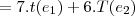 =7.t(e_1)+6.T(e_2)