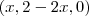 (x,2-2x,0)