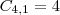 C_{4,1} = 4 C_{4,1} = 4