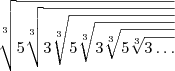 \sqrt[3]{5\sqrt[3]{3\sqrt[3]{5\sqrt[3]{3\sqrt[3]{5\sqrt[3]{3\ldots}}}}}}