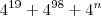 4^{19} + 4^{98} + 4^n
