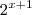 2^{x+1} 2^{x+1}