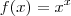 f(x)=x^x f(x)=x^x