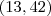 (13,42) (13,42)