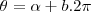 \theta=\alpha+b.2\pi \theta=\alpha+b.2\pi