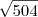 \sqrt{504} \sqrt{504}