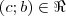 (c; b) \in \Re (c; b) \in \Re