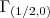 {\Gamma}_{(1/2,0)} {\Gamma}_{(1/2,0)}
