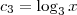c_3= \log_3 x c_3= \log_3 x
