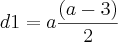 d1=a\frac{(a-3)}{2} d1=a\frac{(a-3)}{2}