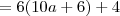 = 6(10a + 6) + 4