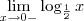 \lim_{x \rightarrow 0{-}} \log_{\frac 12}x