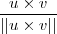 \frac{u\times v}{||u\times v||}