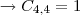 \rightarrow C_{4,4}=1 \rightarrow C_{4,4}=1