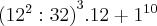 {({12}^{2}:32)}^{3}.12+{1}^{10} {({12}^{2}:32)}^{3}.12+{1}^{10}