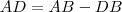 AD=AB-DB