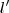 l^\prime l^\prime