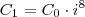 C_1 = C_0 \cdot i^8 C_1 = C_0 \cdot i^8
