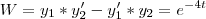 W = y_1*y_2' - y_1'*y_2 = e^{-4t}