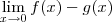 \lim_{x\to 0}f(x)-g(x) \lim_{x\to 0}f(x)-g(x)