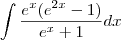 \int\frac{e^x(e^{2x}-1)}{e^x+1}dx