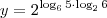 y= 2^{\log_6 5 \cdot \log_2 6}