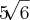 5\sqrt[]{6}