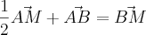 \frac{1}{2}\vec{AM} +\vec{AB} = \vec{BM} \frac{1}{2}\vec{AM} +\vec{AB} = \vec{BM}