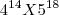 {4}^{14}X{5}^{18}