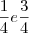 \frac{1}{4} e \frac{3}{4} \frac{1}{4} e \frac{3}{4}